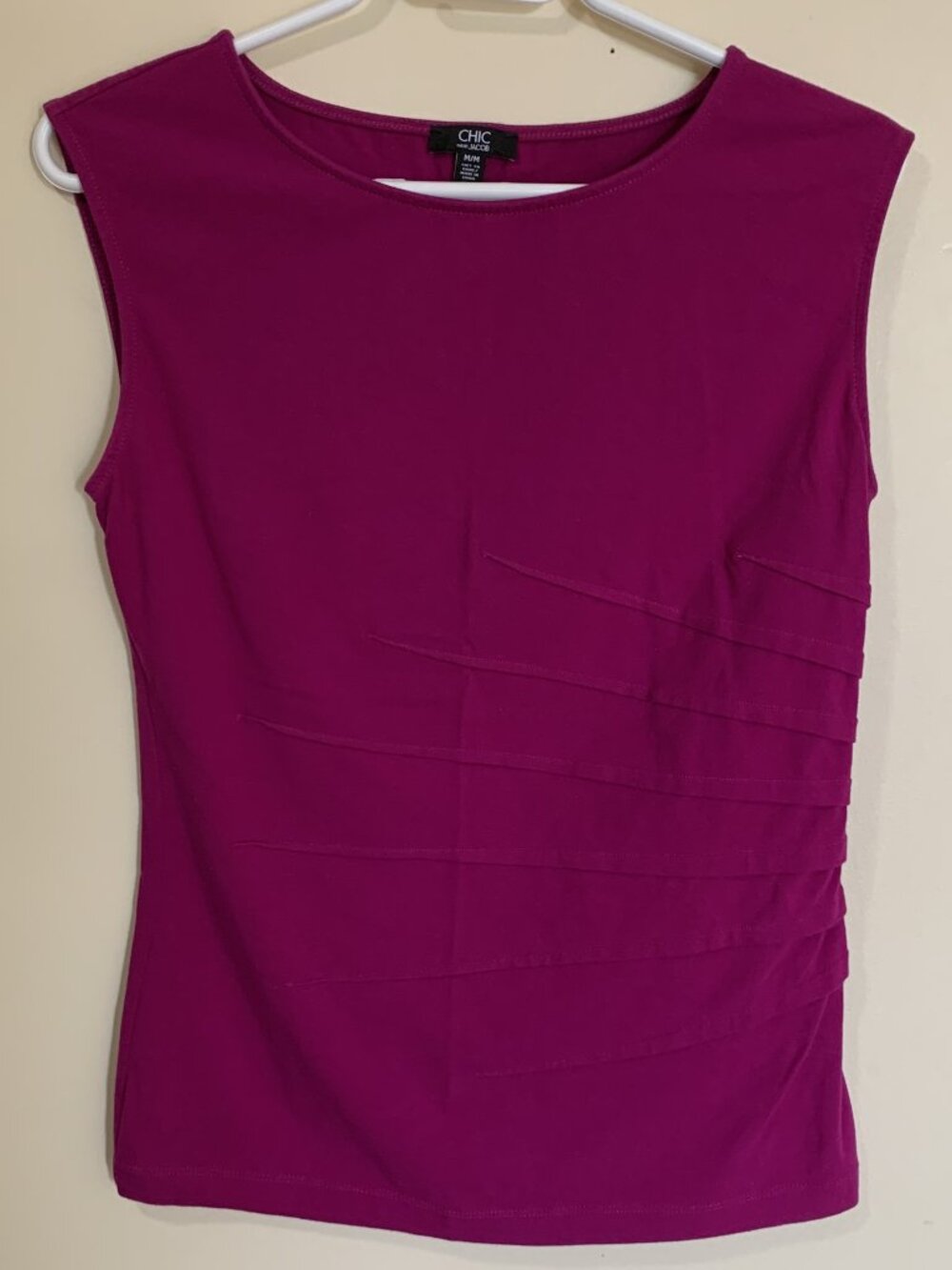 CHIC by Jacob - Vintage Women's Tank Top - Pink - Size Medium M